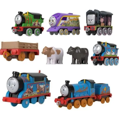 Thomas Friends Farm Engine Motorized Cargo Car 9-Piece Set
