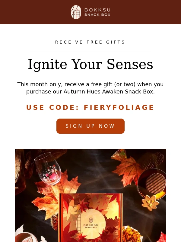 Bokksu - Free autumn gifts await with this box only!