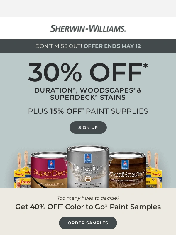Sherwin-Williams - Time is running out on project savings ?️