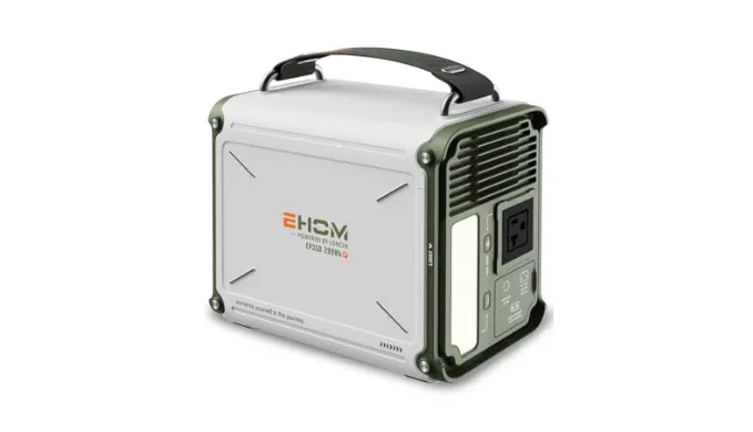 EHOM Portable Power Station 350W (Peak 700W), EP350 299Wh Solar Generator with 120V Pure Sine Wave AC/USB/Car Outlets, Backup Lithium Battery Generator for CPAP Outdoor RV Camping Emergency Blackout