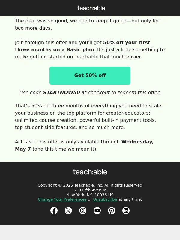teachable - ?️TWO! MORE! DAYS!