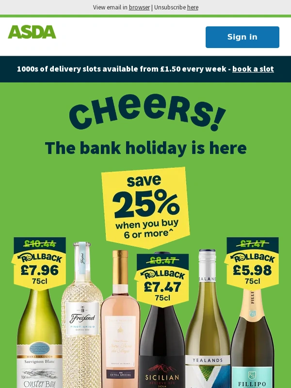 ASDA - Bag the ultimate bank holiday basket!