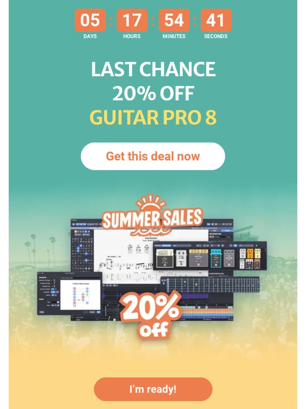 Guitar Pro - ?⏱️ 24 hours left: 20% off Guitar Pro 8