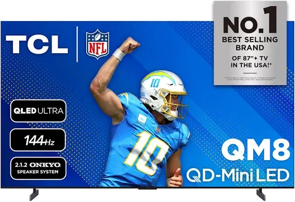 TCL Class QM8-Series 4K UHD HDR QD Mini LED Smart Google TV