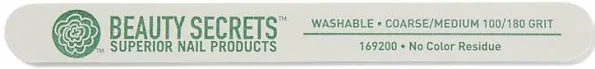 Beauty Secrets White Cushion Nail File