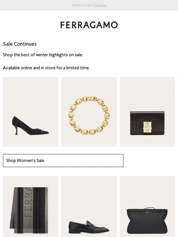 Salvatore Ferragamo - Winter Essentials on Sale