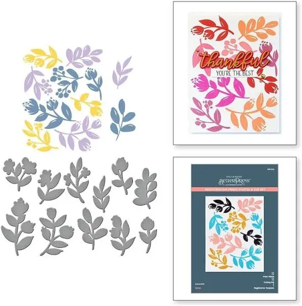 Spellbinders Sprigs Better Press Plates & Dies