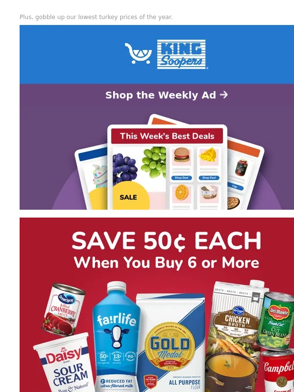Frys Com - New Weekly Ad Deals Just Dropped? | SAVE 50¢ Each on 6+ | Shop Thanksgiving