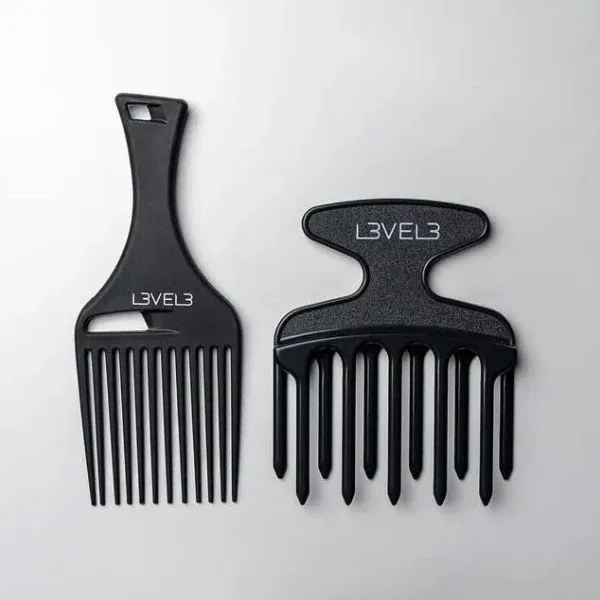 L3vel3 Hair Pick Comb Set