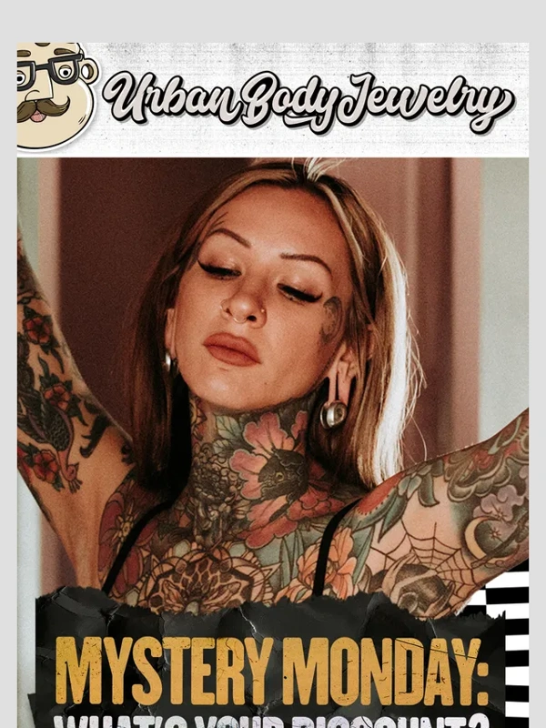 Urban Body Jewelry - It's a Mystery Sale—Today Only!