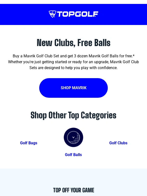 TopGolf - Score Free Golf Balls When You Grab New Clubs ⛳️