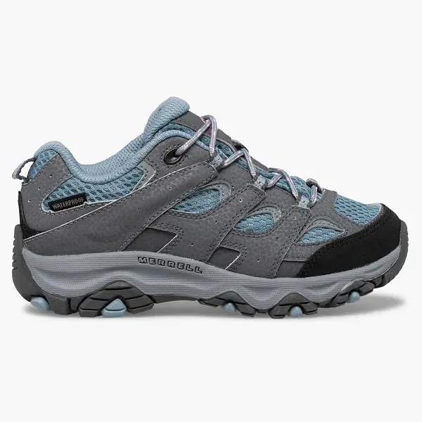 Merrell Big Kids Moab 3 Low Lace Waterproof Sneaker