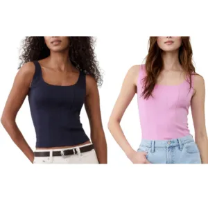 Banana Republic Scuba Corset Top