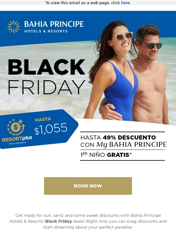 Bahia Principe - Black Friday discounts are waiting for you