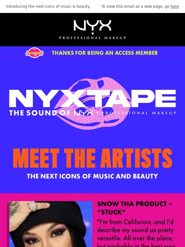 NYX Cosmetics - Meet the artists behind our NYXTAPE ??