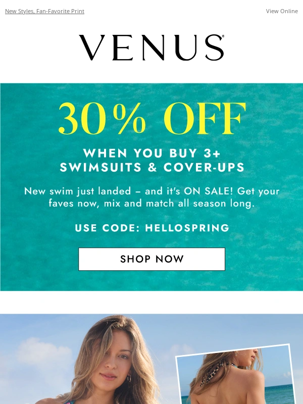 Venus - BACK IN STOCK & 30% Off!