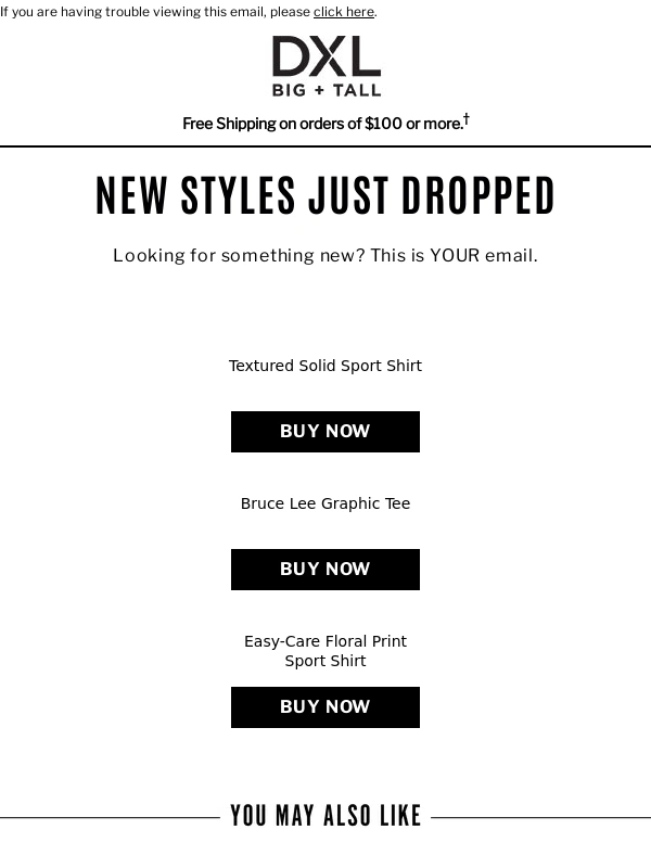 DXL - NEW Just For YOU!