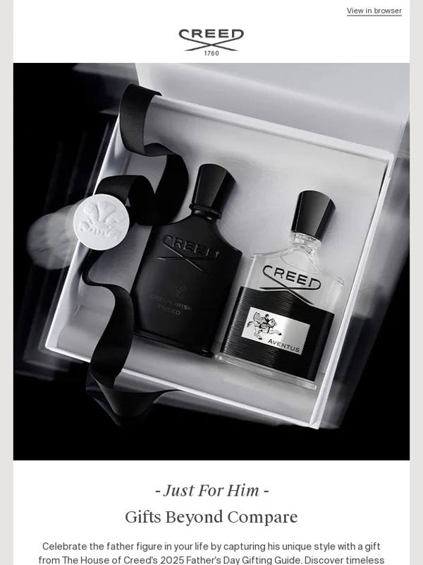 Creed Boutique - A Gift As Exceptional as He Is
