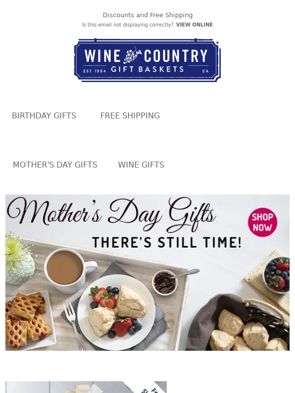 Wine Country Gift Baskets - It's not too late for Mother's Day