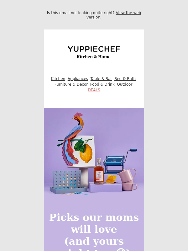 Yuppiechef - A gift for Mother’s Day? That’s what we’re here for ?