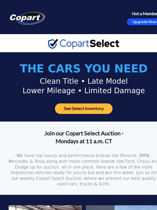 Copart Secure Funds - Buy top luxury brands at great prices
