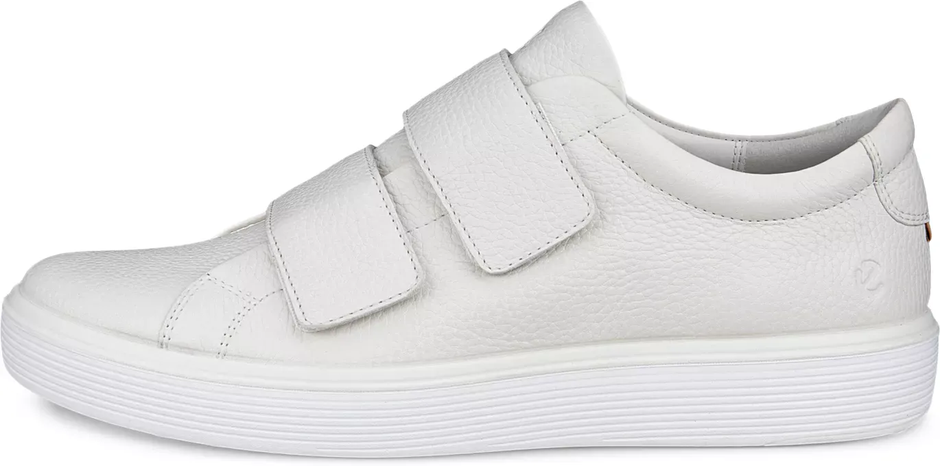 ECCO Soft 60 - Men's Leather Two - Strap Sneaker - White