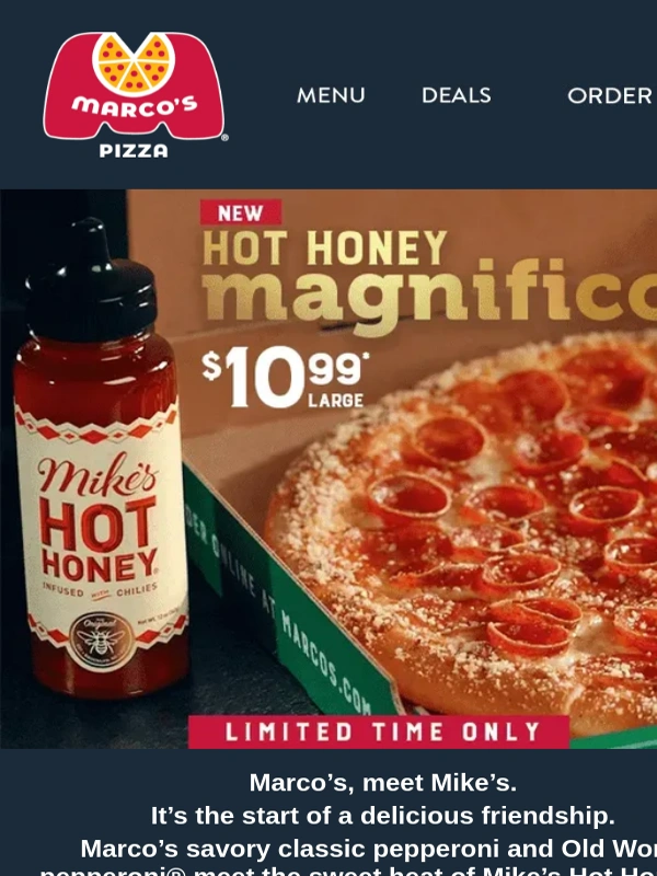 Marco's Pizza - ? Marco’s Hot Honey Magnifico is here ?