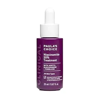 Paula's Choice CLINICAL 20% Niacinamide Vitamin B3 Concentrated Face Serum, Anti-Aging Serum for Face, Treatment for Discoloration & Minimizing Large Pores, Fragrance-Free, 0.67oz
