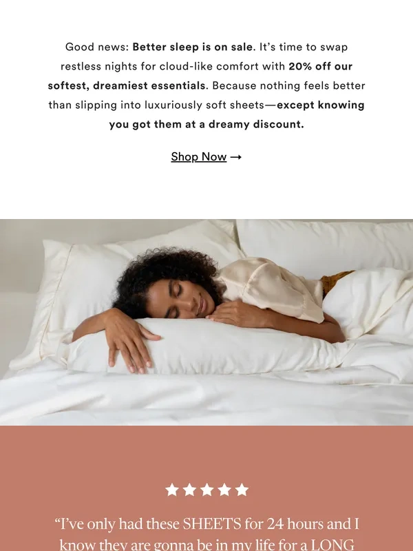 Ettitude - Sweet Dreams Start with 20% Off