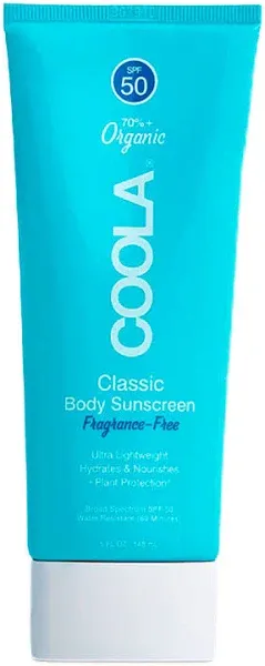 Coola Classic Body SPF 50 Fragrance-Free Sun Lotion
