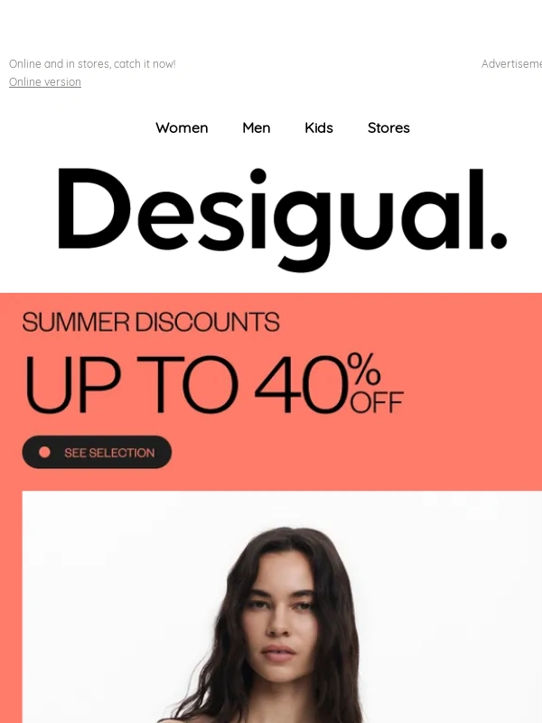 Desigual - SUMMER DISCOUNTS | UP TO 40% OFF