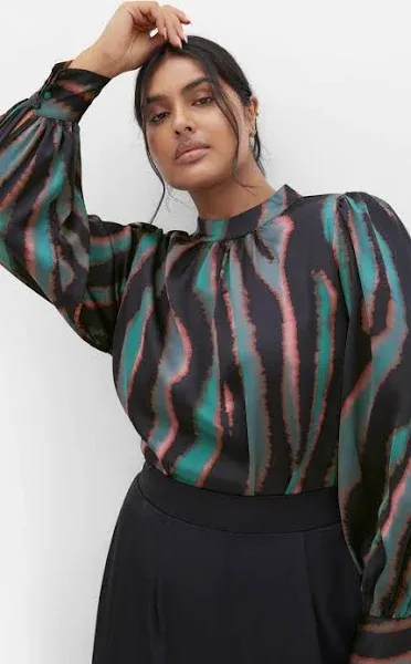 City Chic Women's Plus Size Untamed Long Sleeved Top