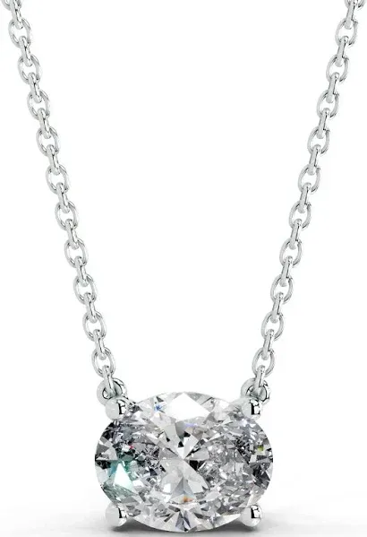 18K White Gold 2 Carat Diamond Pendant