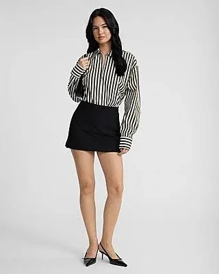 Women's Striped Zip Front Boyfriend Portofino Bodysuit