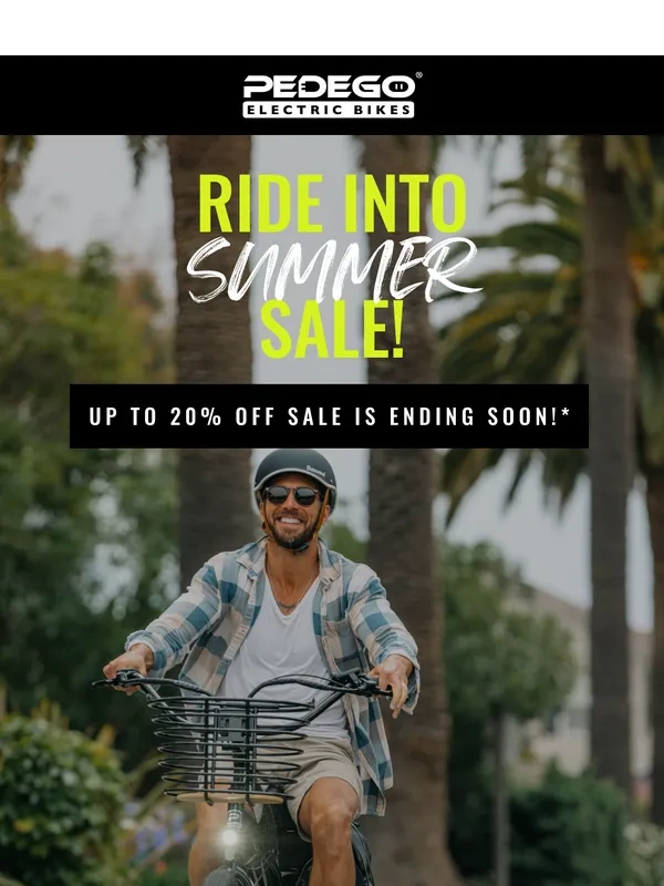Pedego - ? Ride into Summer with up to 20% off!