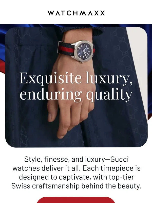 WatchMaxx - Genuine grace in every detail: Gucci