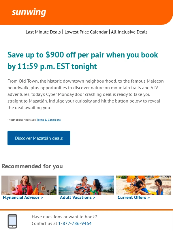 Sunwing - The best-kept Mexican secret…Mazatlán!