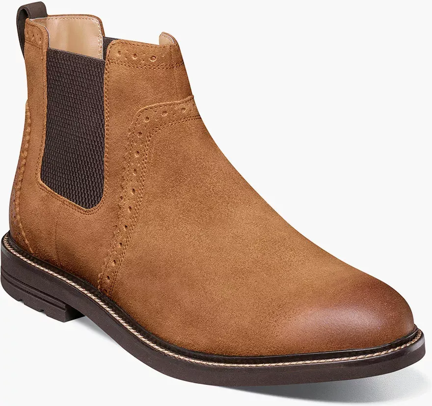 Nunn Bush Shoes Otis II Plain Toe Chelsea Tan Size 12