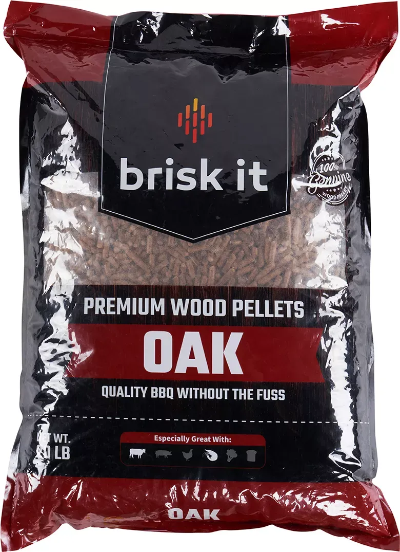 Brisk It Labs, Inc Premium Oak Wood Pellets for Smart Wood Pellet Smoker Grill