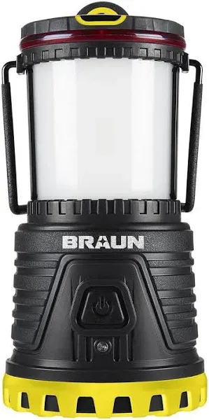 Braun 2000 Lumen Rechargeable Waterproof LED Lantern/Battery Bank