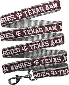 NCAA PET Leash, Small, The Aggies, Dog Leash, Shiny & Colorful Leash for Dogs & Cats Licensed by The NCAA $7.17  Amazon