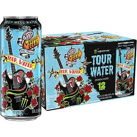 Monster Tour Water by Monster Energy, 16oz (Pack of 12)  Amazon $10.55