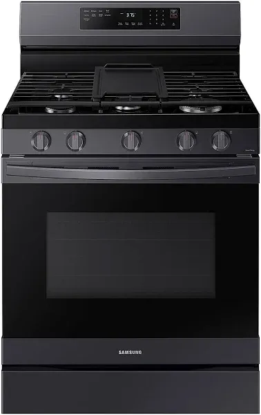 Samsung 6.0 cu. ft. Smart Freestanding Gas Range with No-Preheat Air Fry NX60A