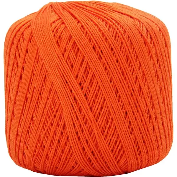 Cotton Crochet Thread Size 10 Orange 175 Yds