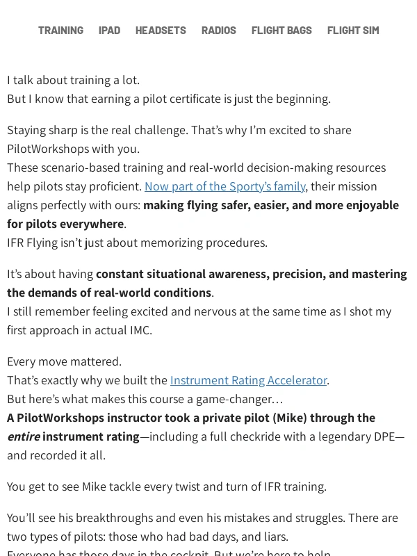 Sportys - IFR Training,Unlocked