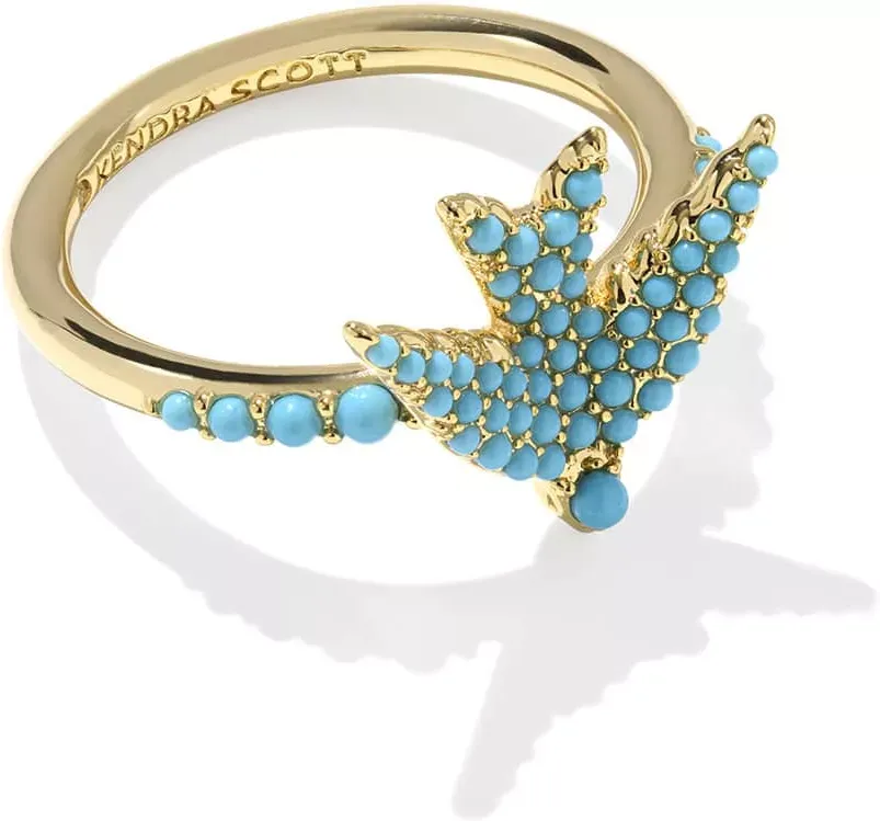 Kendra Scott Melody Bird Gold Cocktail Ring
