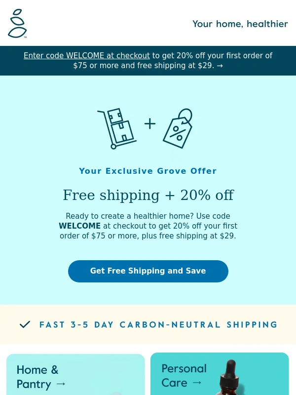 Grove Collaborative - Savings with purpose—your offer’s inside