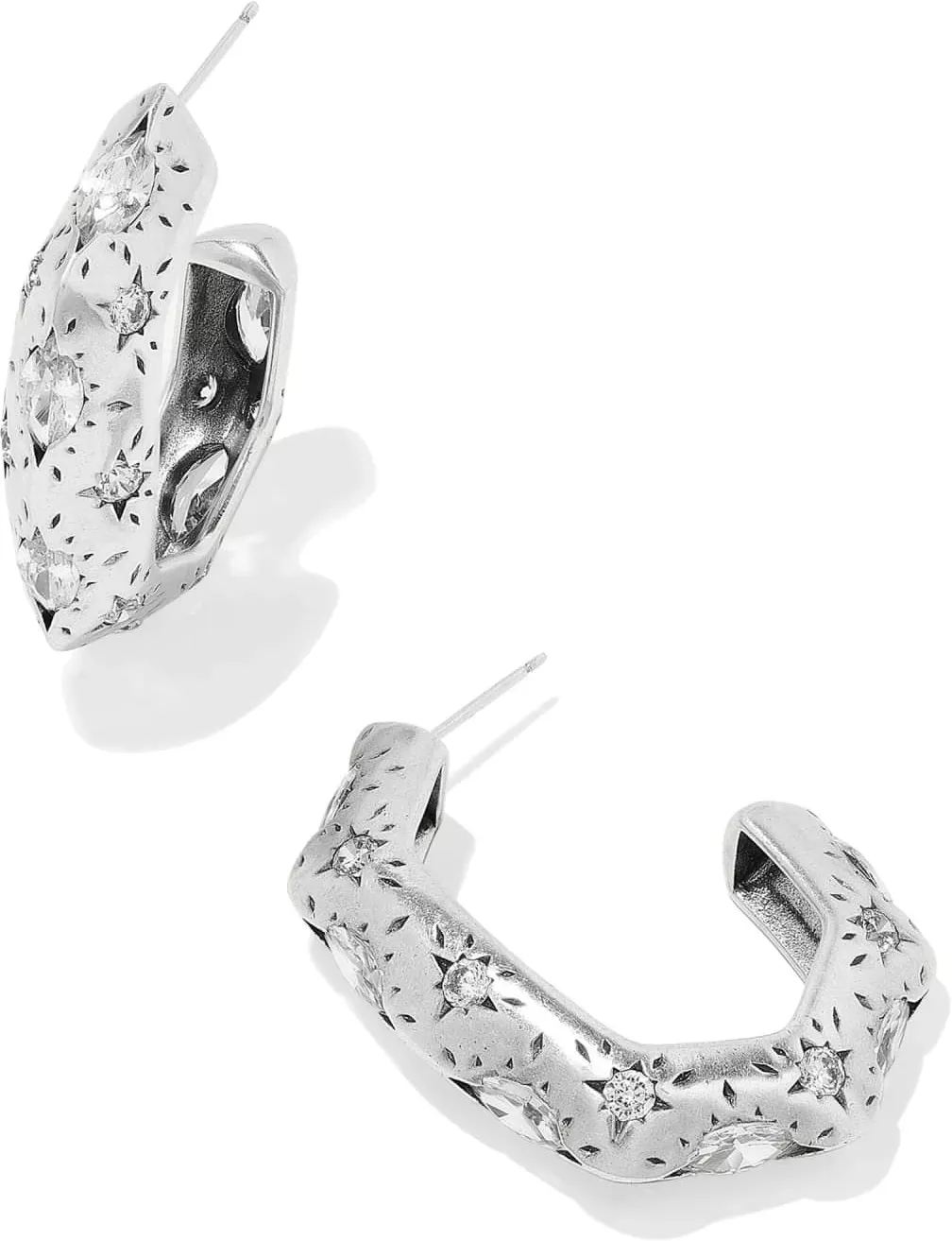Kendra Scott Holland Vintage Silver Hoop Earrings