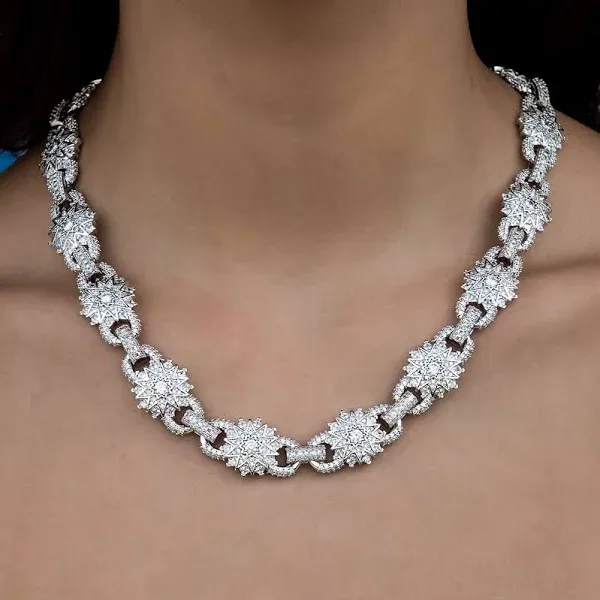 GLD 14K White Gold Star Mariner Chain