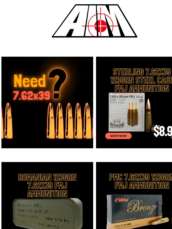 AIM Surplus - Need 7.62x39?